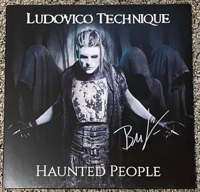 Ludovico Technique Haunted People 2022 LP 7'' Frosted Black Splatter Vinyl SIGNED