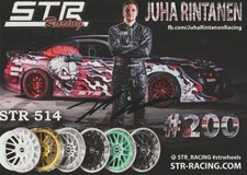 2016 Juha Rintanen Signed Str Racing Wheels Nissan S15 Formula Drift Bb Handout