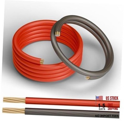 4 Gauge Wire (20FT Red and 5FT Black), Copper Clad Aluminum,Low 4AWG(Red+Black)