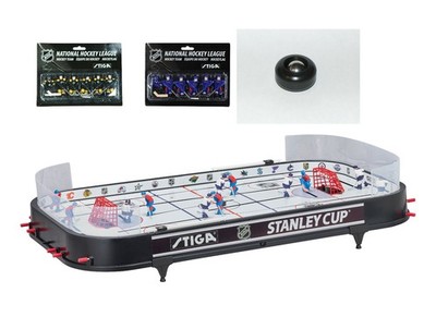 STIGA NHL Stanley Cup 3T Table Hockey Game w/Boston & NY Rangers + marble puck