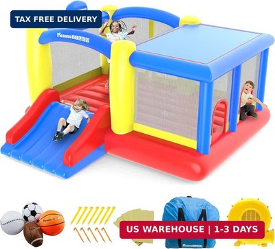 [Upgrade Version] PicassoTiles KC102 12x10 Foot Inflatable Bouncer Jumping Bounc