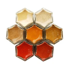 MOROCCAN | Seven Organic North African Seasonings in Small Magnetic Jars | Bo...