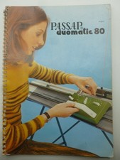 Manuale lingua inglese per PASSAP duomatic 80 - Macchina per maglieria
