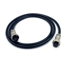 1M GX12 3 Pin Double Female Head Aviation Cordset 20AWG 5A 125V