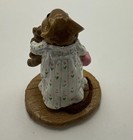 Wee Forest Folk M218 Mousey's Bunny Slippers White Pink Green Gown WFF '96 w/Box — photo 5