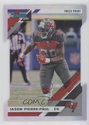 2019 Panini Donruss Press Proof Silver Die-Cut 34/75 Jason Pierre-Paul #241 fm0