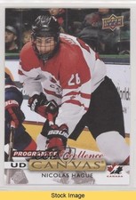 2019-20 Upper Deck UD Canvas Program of Excellence Nicolas Hague #C259 READ wh4