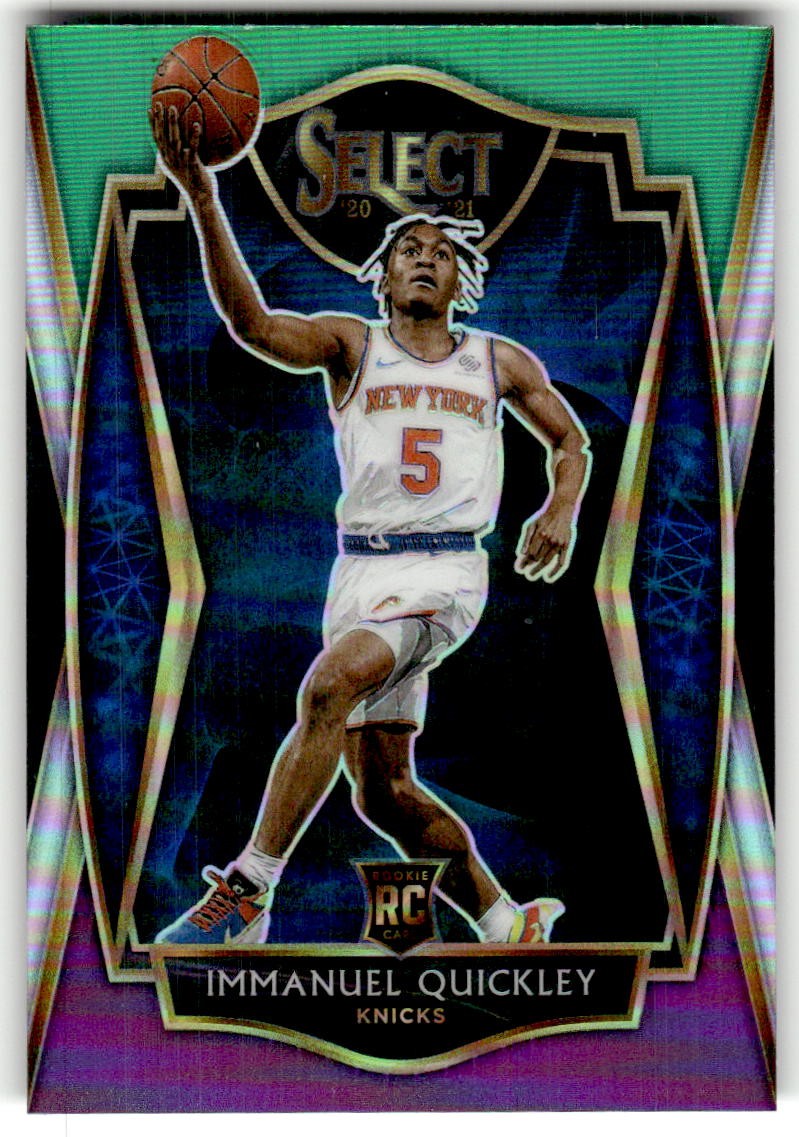 2020-21 Panini Select Immanuel Quickley Tri-Color Prizms Rookie #172