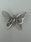 Silver Butterfly Brooch Monet Excellent Condition — photo 3