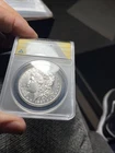 1887-S ANACS MS61 $1 Morgan Pure White Semi PL Mirrors PQ++