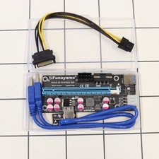 PCIE Riser GPU PCI-E Riser Card 1x to 16x USB 3.0 Data Extension Powered Adapter