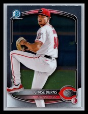 Chase Burns Cincinnati Reds 2025 Bowman #BCP-122 Chrome Prospects
