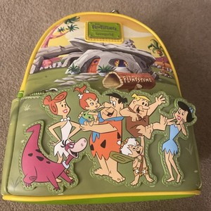 Vintage Flintstones Drawstring Backpack Satchel Bag Flintstones Backpack - Etsy main image 3
