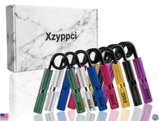 Hand Grip Strengthener Set - Heavy Metal Finger & Forearm Exerciser Kit, 3 Sizes