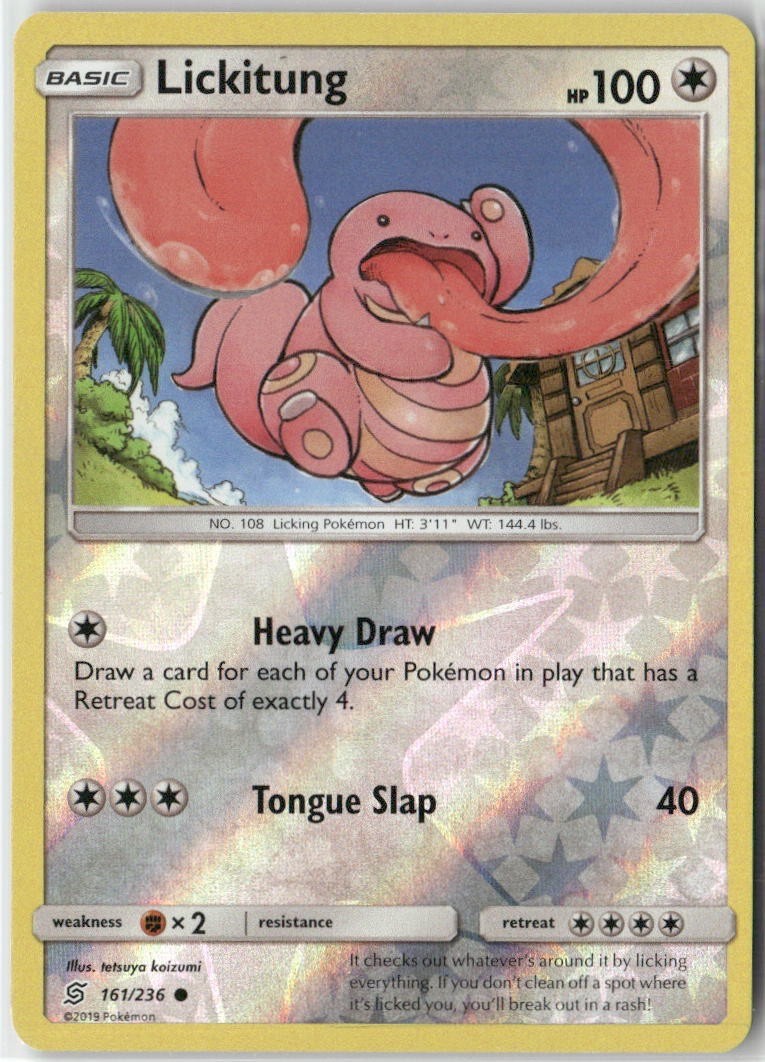 Lickitung 161/236 - Reverse Holo - Unified Minds - NM/M