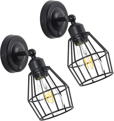 12V RV Wall Sconce with Metal Shade, Bedside Reading Lamp with Replaceable E26 L