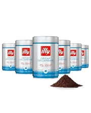 illy Ground Espresso Classico Decaffeinated Coffee - Medium Roast - 6-Pack 5/26