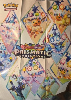Prismatic Evolutions Poster Collections Foil Promo Cards - Pokemon TCG -NM