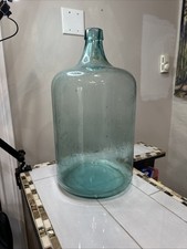 5-Gallon Blue Glass Bottle Jug Vintage GPD Water Beer Wine