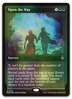 Open the Way (Foil Etched) #123 (NM) March of the Machine MAT Magic MTG