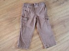 Jumping Beans Dark Khaki Pants Elastic Waist Minor Wear Boys Size 3T