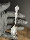 Wild Rose International Sterling Silver Demitasse Spoon 4 3/8 vintage