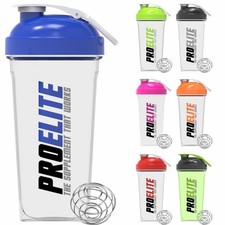 Shaker Bottle Protein Blender BCAA Mixer Water Bottle Cup with Ball Whisk 700ml