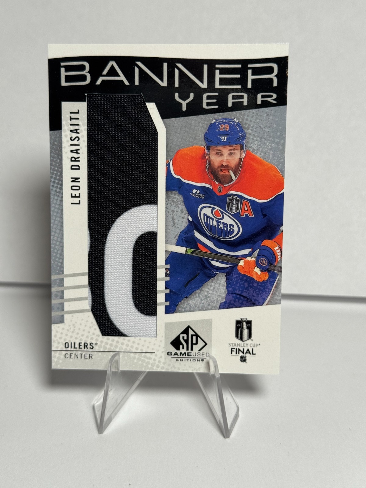 2025-26 Upper Deck SP Game Used Banner Year Relics Leon Draisaitl #BYSC-LD