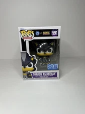 Funko Pop! SHADOW as BATMAN #591 DC x Sonic the Hedgehog Target Exclusive