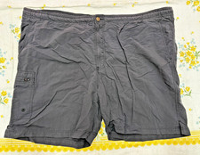Tommy Bahama Men  s Swim Trunks XL Solid Gray Quick-Dry Nylon