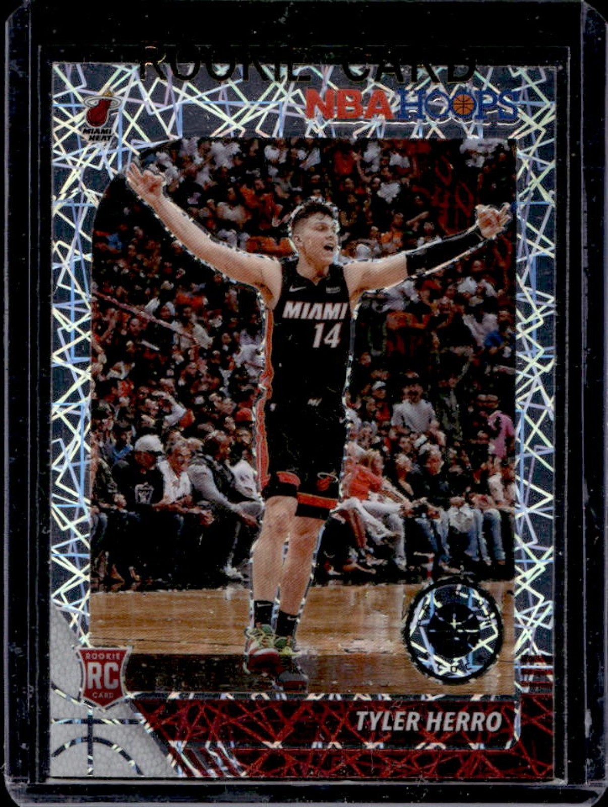 2019-20 Panini Hoops Premium Stock Tyler Herro RC Prizm Silver Laser #210 Heat