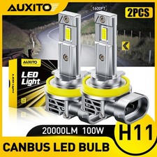 AUXITO H11 LED Headlight Bulb White Low Beam Conversion Kit 6000LM Super Bright