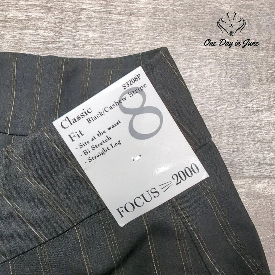 Pin listra perna reta Focus 2000 ajuste clássico tamanho 8 - Imagem 2 de 4