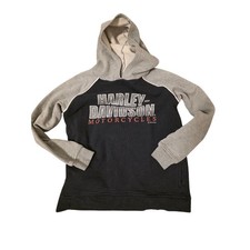 Harley Davidson Youth 12/14 Hoodie Y2K Biker Graphic Sweatshirt