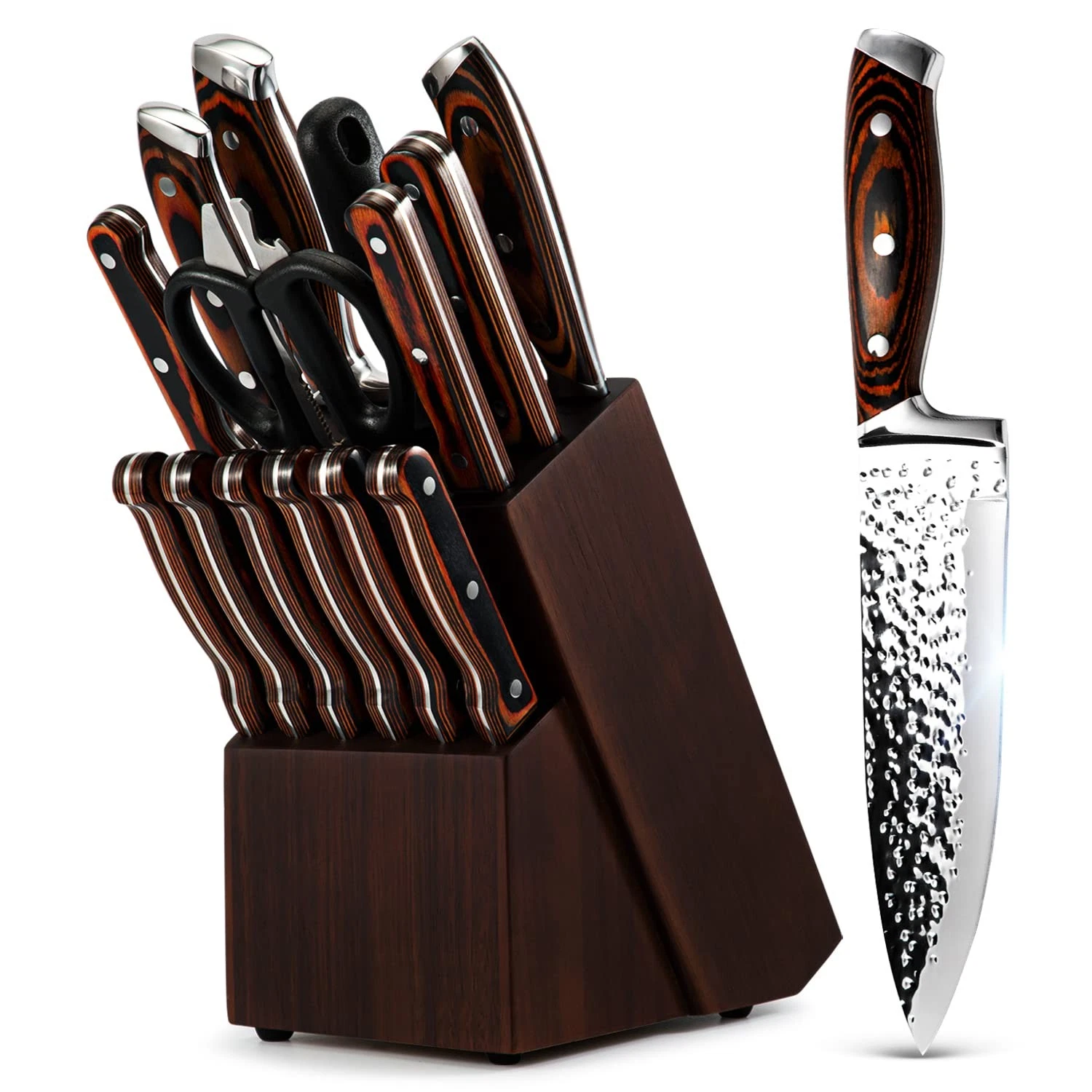 Kitchen Set,15-Piece Set With Block Wooden,Sharpening For Chef Set,High Carbo...
Opens in a new wind
