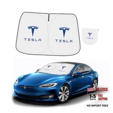 300T Sunshade for Tesla Model Y Model 3, Car Accessories 2026 for Tesla, Blue