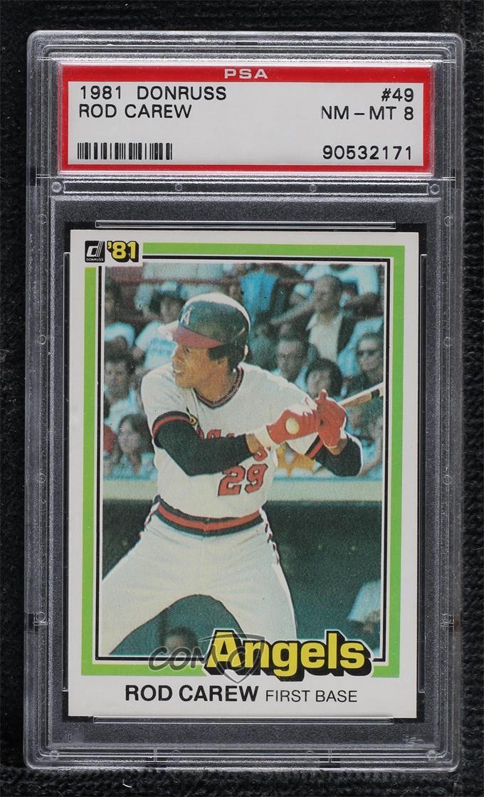 1981 Donruss Rod Carew #49 PSA 8 HOF 4f5