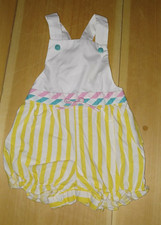 Vintage Infant Girls Summer Romper Outfit Size 12 Months EUC