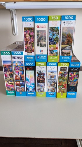 New York 11 - 750 Piece Jigsaw Puzzle With Skyline Scene, Made In USA - View #8