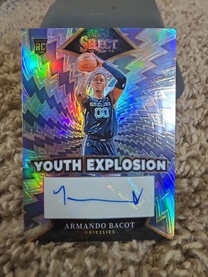 2024-25 Panini Select - Youth Explosion Signatures Armando Bacot YE-BAC (AU, RC)