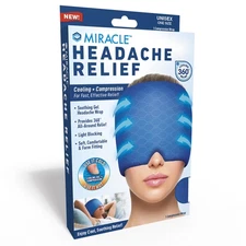 NEW! Miracle HEADACHE (Cooling 360°) RELIEF. Cooling + Compression, Cold or Hot