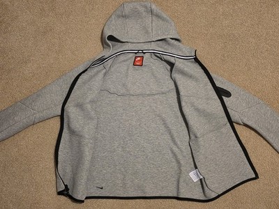 Nike Tech Fleece Windrunner Full-Zip Dark Grey/Black Jacket - Sz M