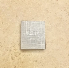 ZALES The Diamond Store Necklace Box ONLY Grey/Silver 2 5/8 x 3 1/8 x 15/16