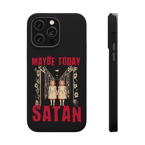 Maybe Today Satan, Horror Themed Humor Halloween Gothic Magnetic Tough Cases - Picture 94 of 113