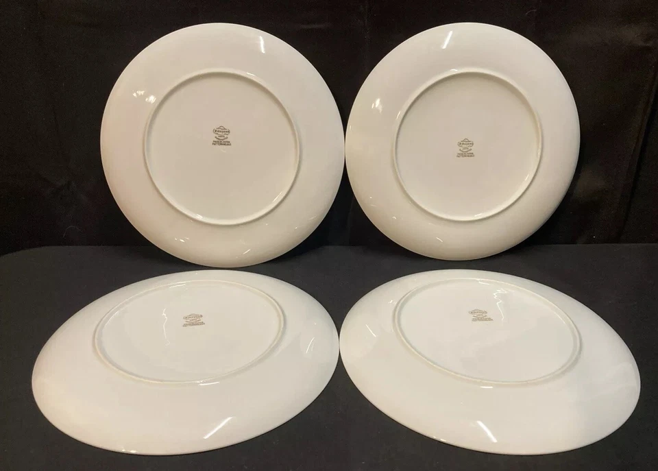 Fukagawa Arita Patrón No. Juego de 4 platos de cena 903 Japón pintados a mano 10” Foto 4 de 4