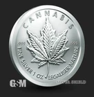 2026 Silver Shield Cannabis silver Round Coin 1 oz .999 Fine silver - IN STOCK!!