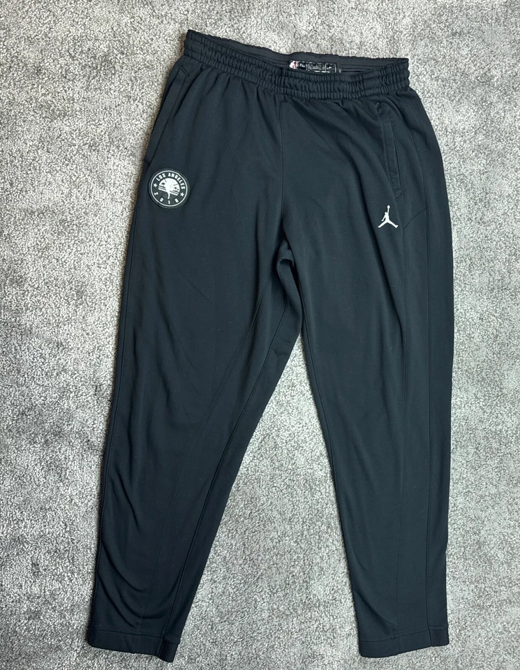 Nike Jordan Los Angeles Lakers  Sweatpants Mens XXL 2XL Black 2018 Player Issue - Image 2 of 4