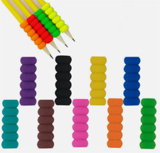 12 Pcs Soft Foam Pencil Grips - Assorted Colors For Better Writing Comfort