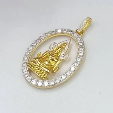 Chinnarat Buddha Thai Amulet Gold Plated Beautiful Buddha Image in Thailand