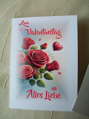 Glückwunschkarte, Valentinstag, Liebesbrief, Karte zum Valentinstag,